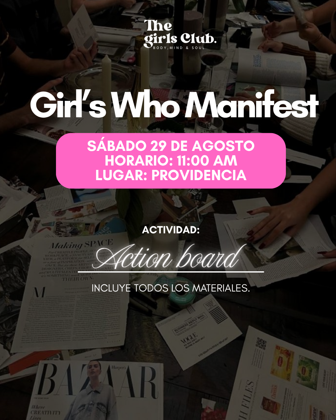 Action Board - Girls Who manifest Agosto